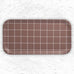 Checks & Stripes Rectangular Tray - Brown - by Side by Side
