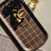 Checks & Stripes Rectangular Tray - Brown - by Side by Side