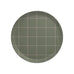 Checks & stripes Round Tray - Olive - by Muurla