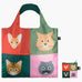 LOQI Foldaway Shopping Bag - Stephen Cheetham - Cats
