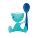 Cico Egg cup with Salt Castor - Blue - des. Stefano Giovannoni for Alessi