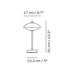 Clam Portable Lamp - Nine Grey - des. Ahm & Lund, by Fritz Hansen