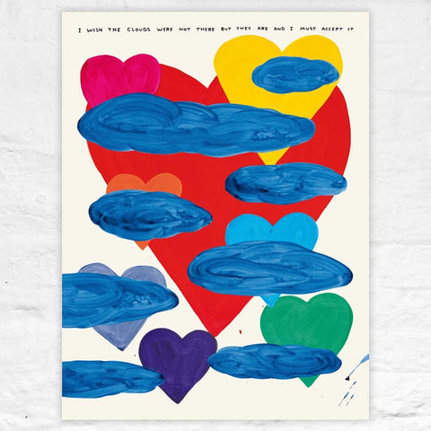 I Wish The Clouds Were Not There (2024) poster by David Shrigley