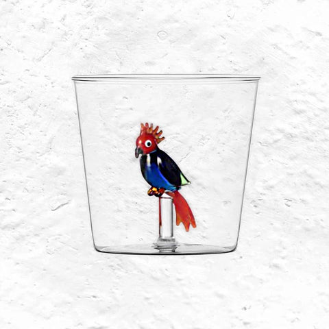 Talking Trees Cockatoo Tumbler, des. Alessandra Baldereschi for Ichendorf Milano