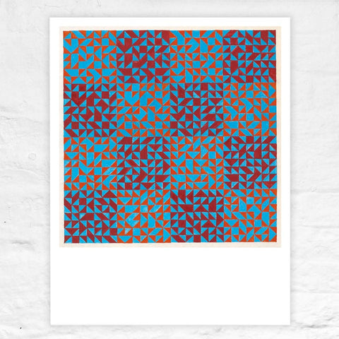 Colour Study (Blue and Reds) poster by Anni Albers