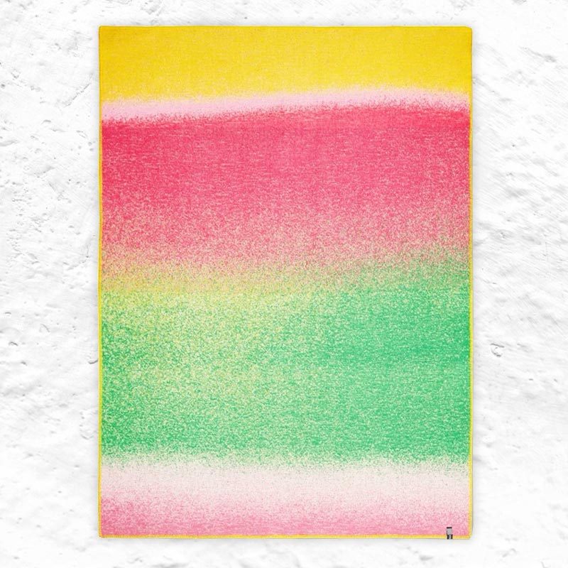 'Colour Rebel Fuchsia' Wool Blanket, by Michele Rondelli