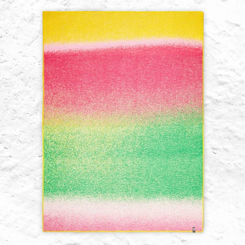 'Colour Rebel Fuchsia' Wool Blanket, by Michele Rondelli