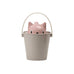 "Crick" Cat Dry Food Container with Scoop - Pink / Dove grey