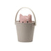 "Crick" Cat Dry Food Container with Scoop - Pink / Dove grey