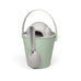 "Crock" Dog Dry Food Container with Scoop - Dove grey / Green