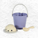 "Crock" Dog Dry Food Container with Scoop - Ivory / Lilac