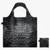 LOQI Foldaway Shopping Bag - Crocodile Black