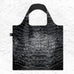 LOQI Foldaway Shopping Bag - Crocodile Black