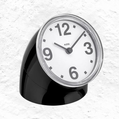 Cronotime Desk Clock - black - des. Pio Manzu, for Alessi
