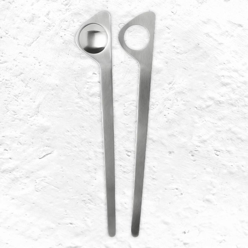 AJ Cylinda-Line Salad Servers, des. Arne Jacobsen for Stelton