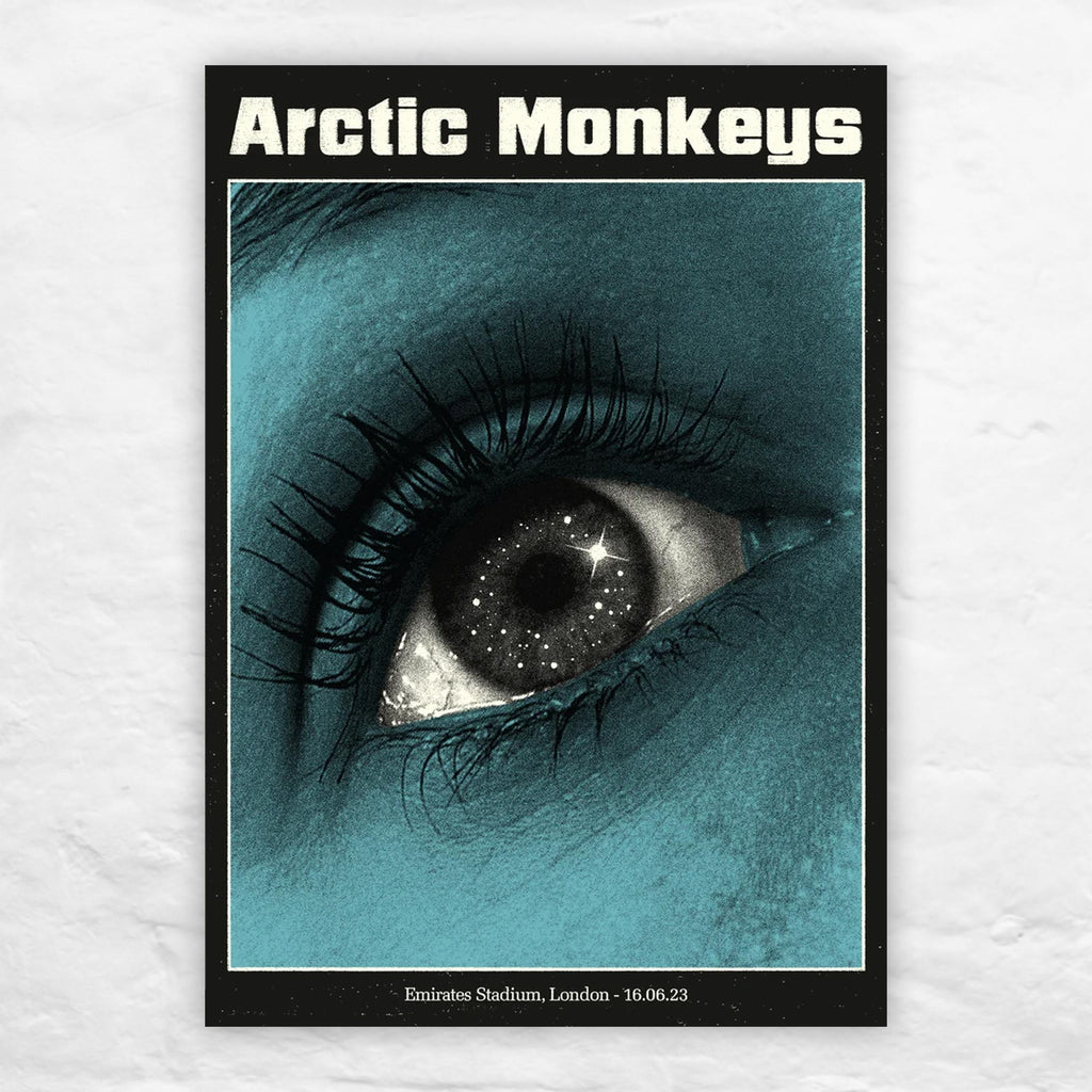 Arctic Monkeys, London 16/06/23 poster by Tommy Davidson-Hawley - hand pulled 3-colour screenprint, signed artist's editon