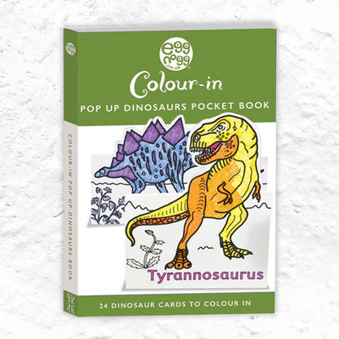 Pop up Dinosaurs Pocket Book - 24 Dinosaurs to colour in