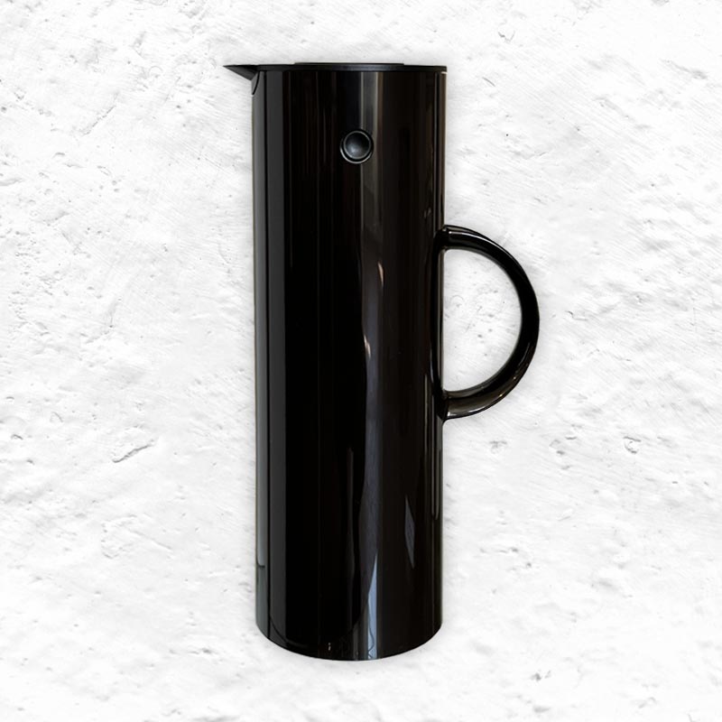 EM77 Vacuum jug - Dark Brown, 1 litre - des. Erik Magnussen, 1977 for Stelton