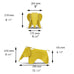 Eames Elephant - small, buttercup - des. Charles and Ray Eames, 1945