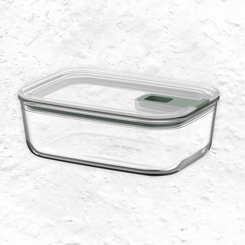 Nordic Sage Easy-clip glass storage box - 1000ml