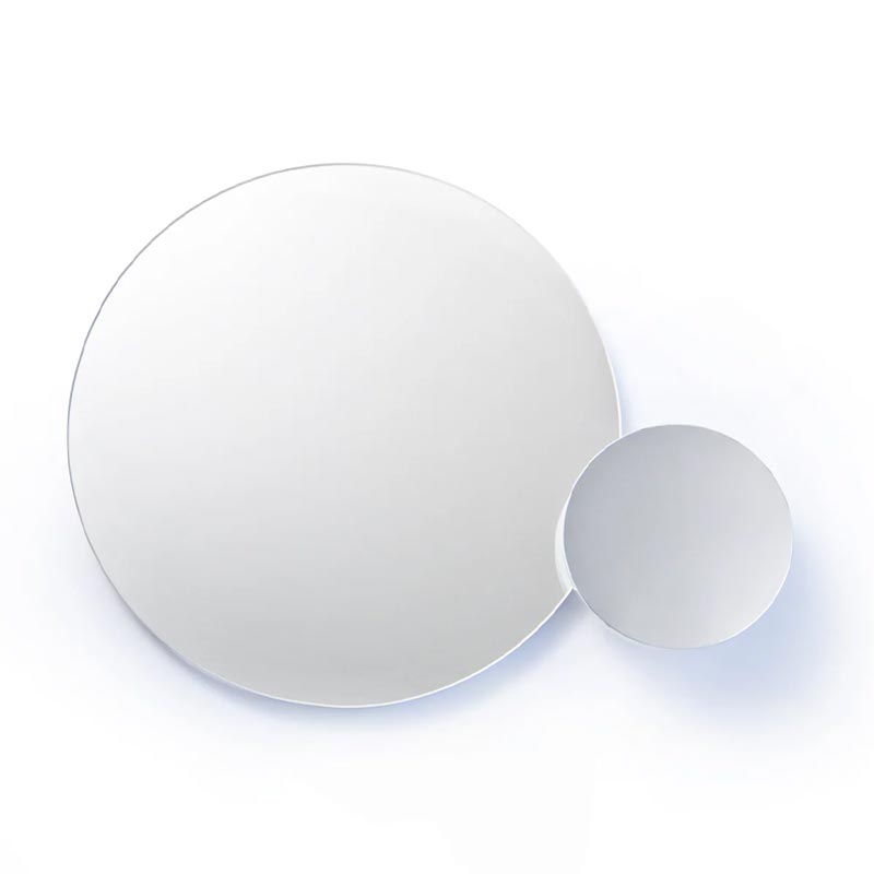 Eclipse mirror - oak - des. Lincoln Rivers for Wireworks