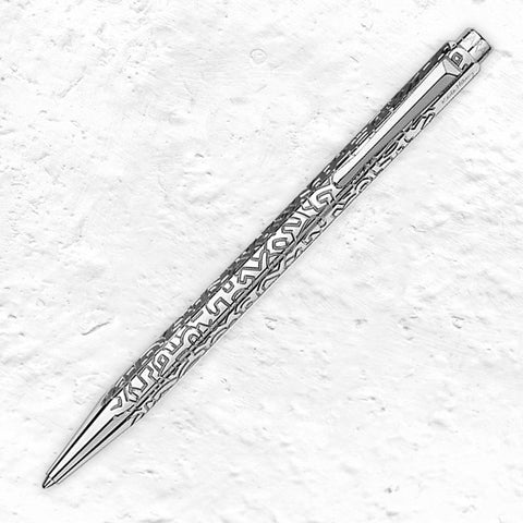 Keith Haring Ecridor Ballpoint Pen by Caran D'Ache with Tin and Leather Case - special edition