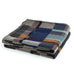 Erno 100% Merino Lambswool Block Throw - Dark - by Wallace Sewell