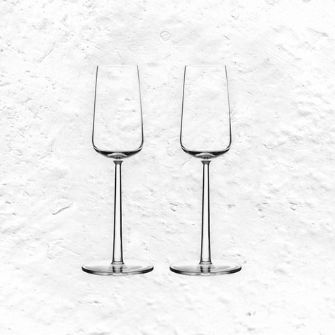 Set of 2 Essence Champagne glasses des. Alfredo Häberli  for Iittala