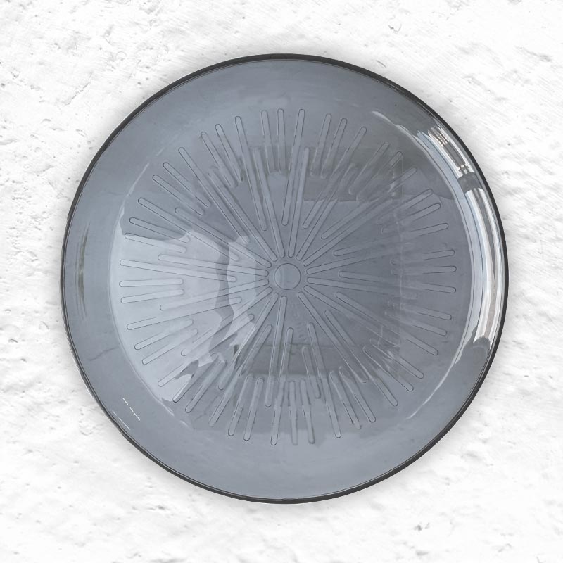 Essence Plate Dark Grey - 21.1cm - des. Alfredo Häberli for Iittala