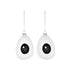 Holly Treebies - Set of 2 Hand-Painted Baubles - des. PlayLab for Alessi