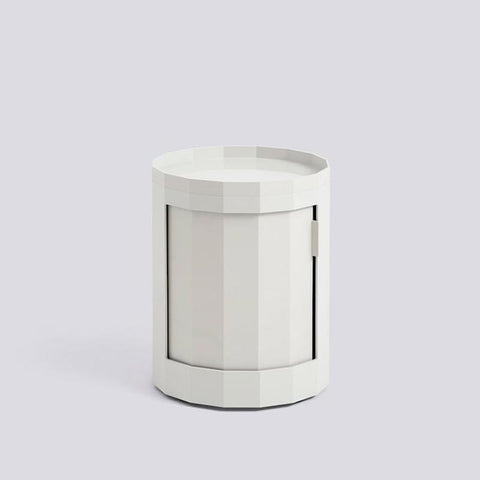 Facet Cabinet (incl Feet and Castors) - Low - Misty Grey - des. Stefan Scholten for HAY