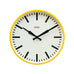 Factory XL Wall Clock - Silent - Yellow Steel Case - by Cloudnola