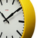 Factory XL Wall Clock - Silent - Yellow Steel Case - by Cloudnola