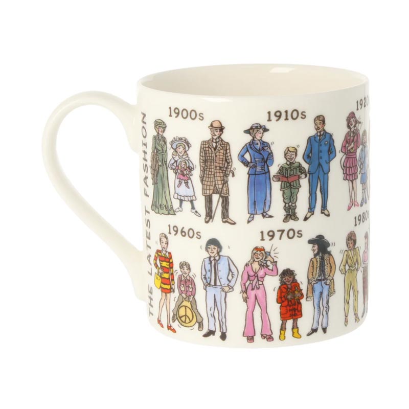 Fashion Through the Decades mug Salts Mill Shop