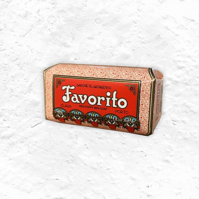 Favorito Mini - Red Poppy Soap, by Claus Porto