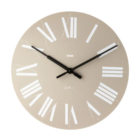 Firenze Wall Clock - Grey - des. Achille Castiglioni & Pier Giacomo Castiglioni for Alessi