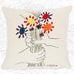 Pablo Picasso Fleurs et Mains cushion, woven by Jules Pansu