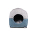 "Chalet" Foldaway Dog and Cat House / Bed - Aquamarine / Grey - by United Pets Sand