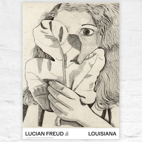 Girl with a Fig Leaf poster by Lucian Freud