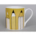 Gallery Mug - Pencils Olive - Bone China decorated in Stoke-on-Trent by Repeat Repeat