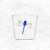 Garden Picnic Dragonfly Tumbler des. Alessandra Baldereschi for Ichendorf Milano