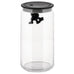 Gianni Storage Jar Large (06) - Black - des. Matti di Rosa for Alessi