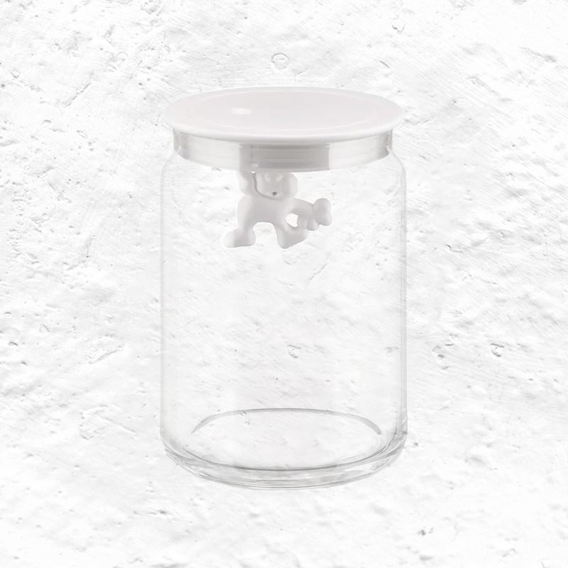 Gianni Storage Jar Medium (05) - White - des. Mattia di Rosa for Alessi