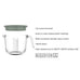 Measuring Jug 'Chef It' - 1000ml Glass with Lid - Nordic Sage - by Mepal
