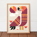 Golden Eagle - signed limited edition silkscreen print by Jim Fox