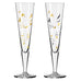 Goldnacht Champus - Champagne Glass Set H23 - des. Rohni Bohnenberg for Ritzenhoff (6261001)