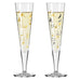 Goldnacht Champus - Champagne Glass Set H23 - des. Rohni Bohnenberg for Ritzenhoff (6261001)