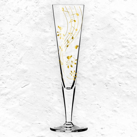 Goldnacht Champagne Glass #2 - des. Sibylle Mayer for Ritzenhoff