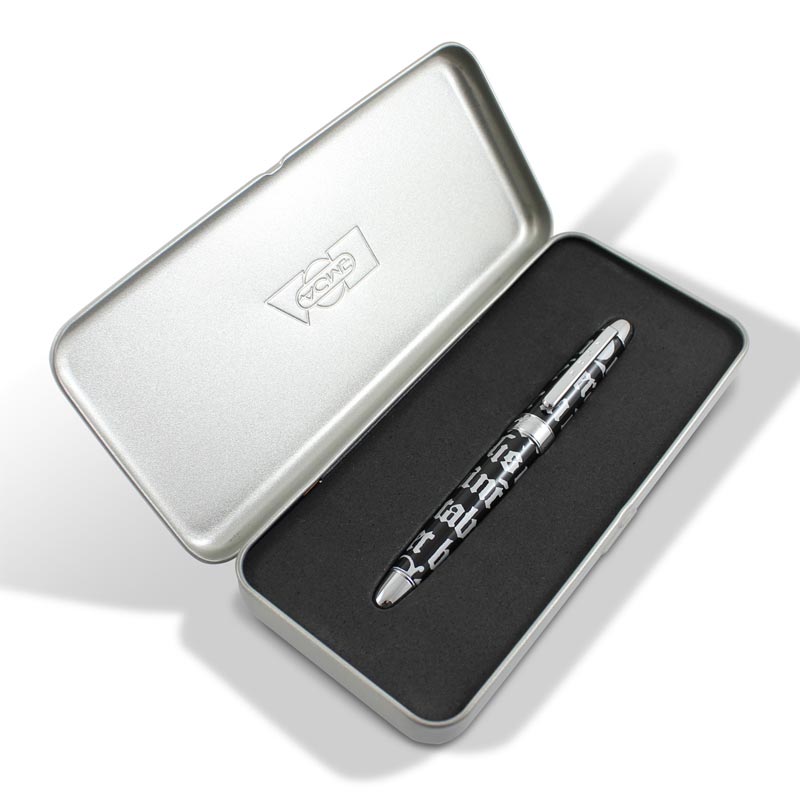 Gothic Script Silver Standard Roller Ball pen, des. Rod Dyer for ACME ...