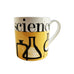 Graphic Mug - Science Yellow - Bone China decorated in Stoke-on-Trent by Repeat Repeat